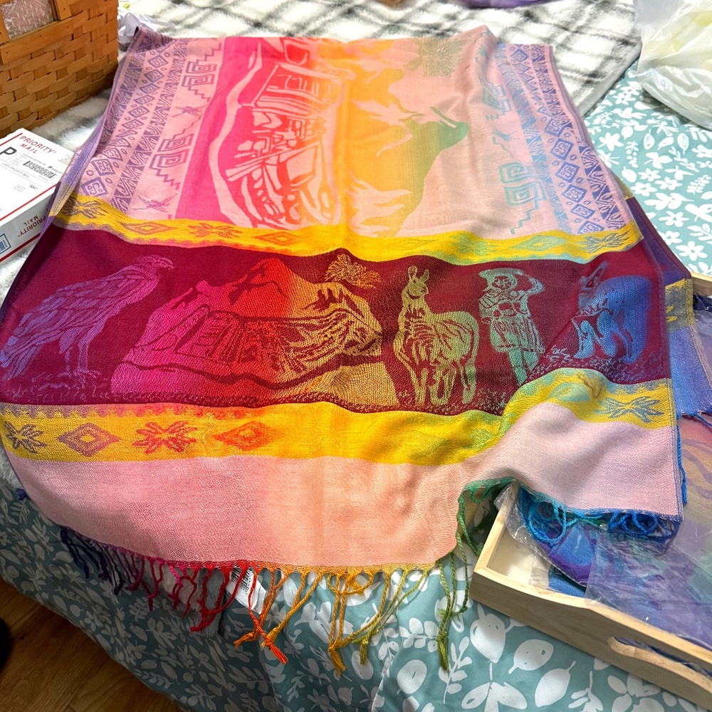 Peruvian Prismatic Pashmina